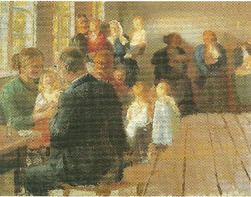 Anna Ancher en vaccination Norge oil painting art